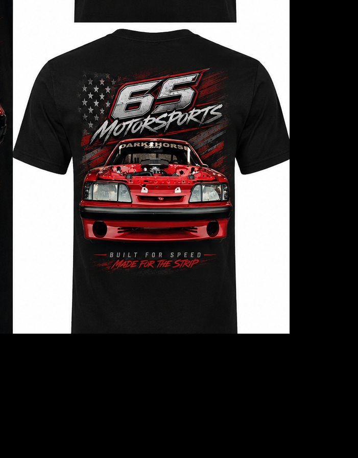 65 Motorsports Dark Horse Red Fox Body Tee