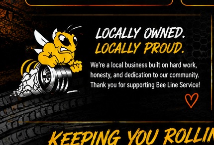 Bee Line Service branding